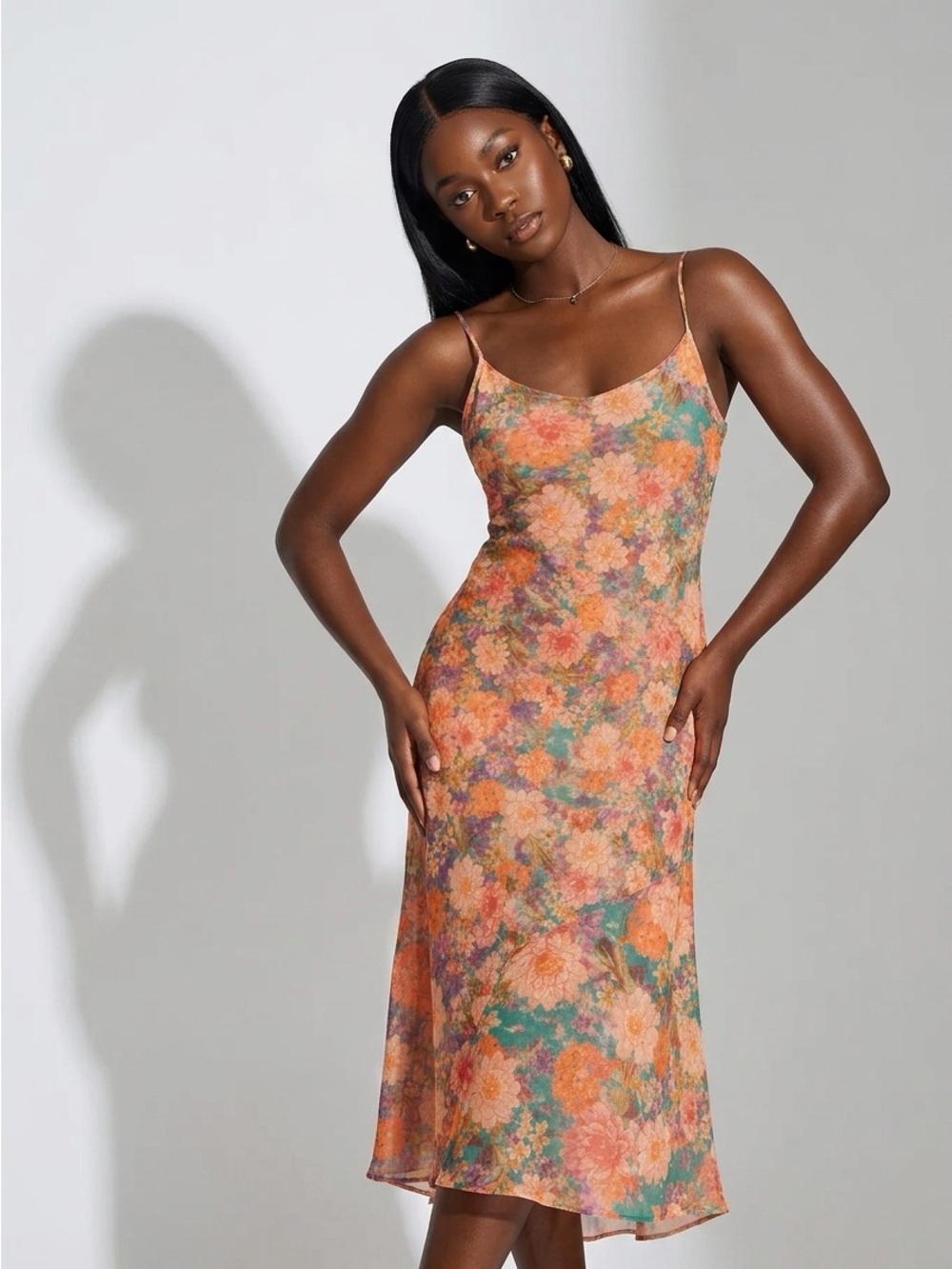 CBK! Slip dress - high low Dress - perfect wedding guest dress or summer outing
